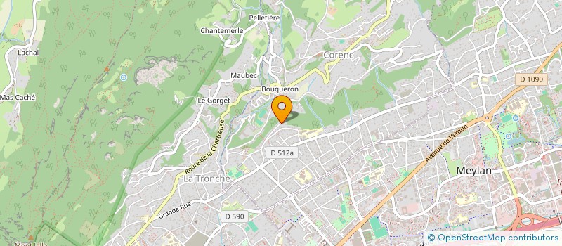 localisation de l'entreprise SCI DU 27 CHEMIN DE LAUTAGNE  CORENC