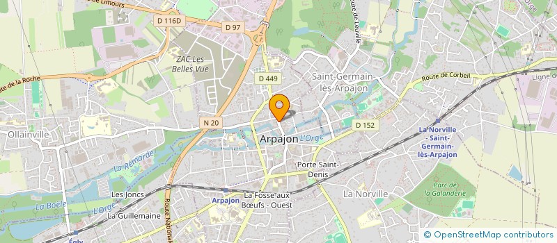 localisation de l'entreprise SCI DU 27 GRANDE RUE  ARPAJON