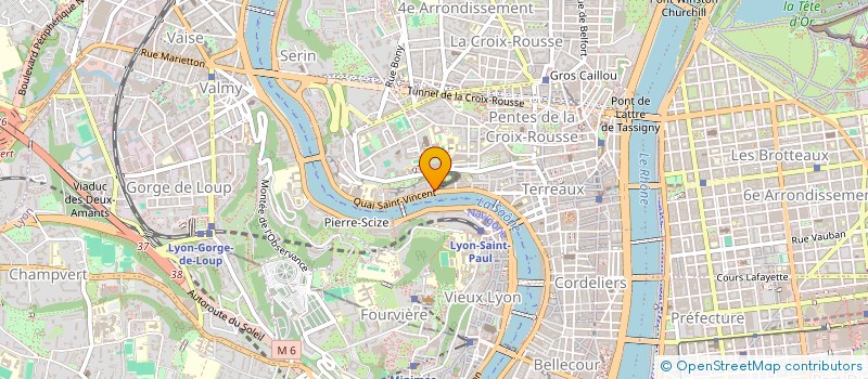 localisation de l'entreprise SCI DU 27 QUAI SAINT VINCENT à LYON