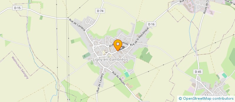 localisation de l'entreprise SCI DU 27 R HIPPOLYTE ROBERT  LIGNY-EN-CAMBRESIS