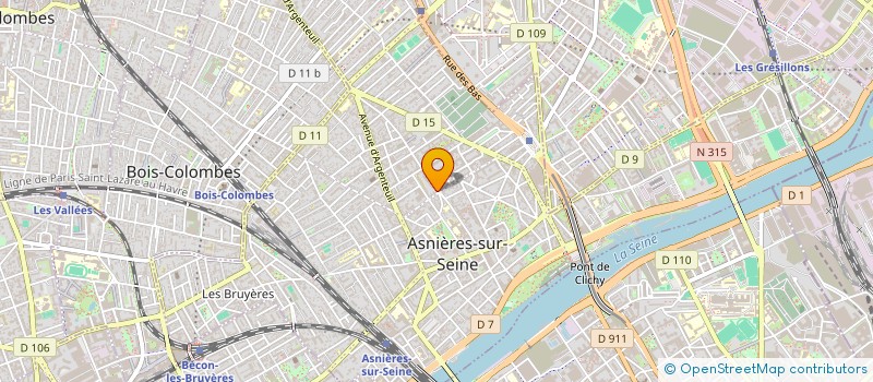 localisation de l'entreprise SCI DU 27 R REVEREND PERE GILBERT à ASNIERES-SUR-SEINE