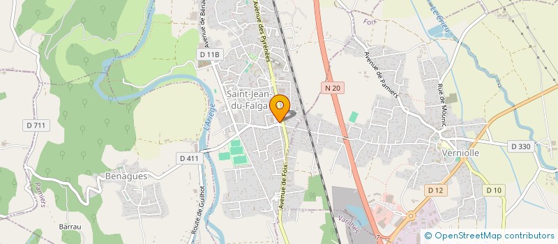 localisation de l'entreprise SCI DU 27 RUE GASTON DE FOIX à SAINT-JEAN-DU-FALGA