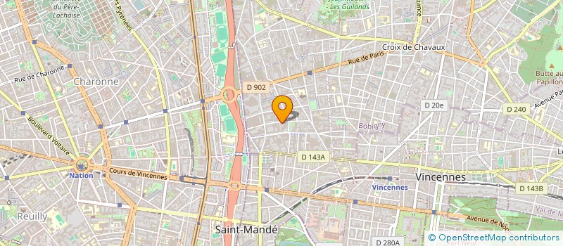 localisation de l'entreprise SCI DU 27 TER RUE DU PROGRES  MONTREUIL