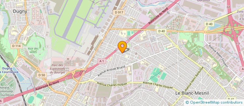 localisation de l'entreprise SCI DU 28 à LE BLANC-MESNIL