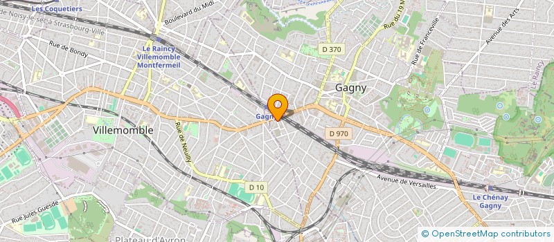 localisation de l'entreprise SCI DU 28 ALL DES HETRES à GAGNY