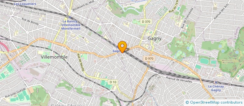 localisation de l'entreprise SCI DU 28 ALLEE DES HETRES LE RAINCY à GAGNY