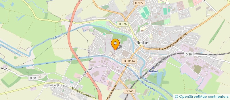 localisation de l'entreprise SCI DU 28 BD MASSON  RETHEL