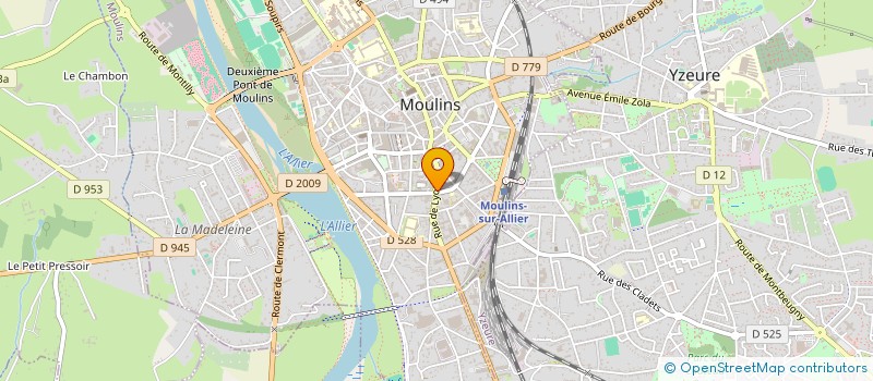localisation de l'entreprise SCI DU 28 DE LA RUE DE LYON à MOULINS