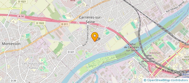 localisation de l'entreprise SCI DU 28 ET 30 RUE DE L'AIGUILLERIE  CARRIERES-SUR-SEINE