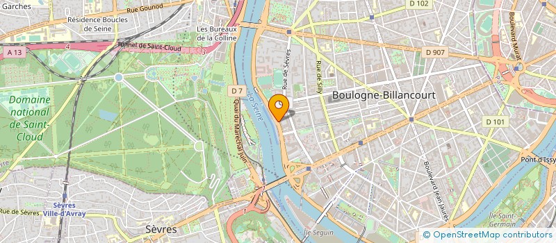 localisation de l'entreprise SCI DU 28 R D ESTIENNED ORVES MONTROUGE à BOULOGNE-BILLANCOURT
