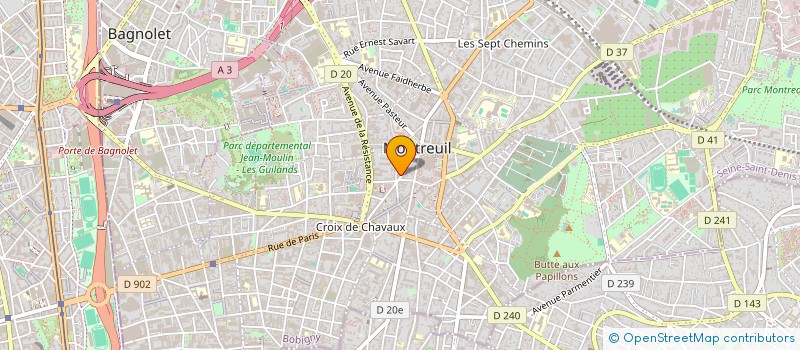 localisation de l'entreprise SCI DU 28 ROUGET DE L'ISLE à MONTREUIL