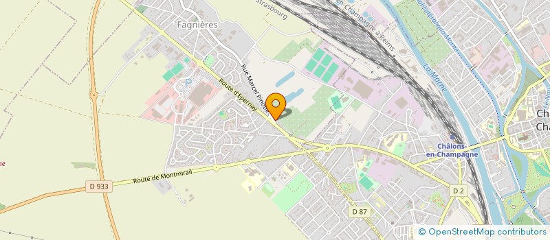 localisation de l'entreprise SCI DU 28 ROUTE D'EPERNAY  FAGNIERES