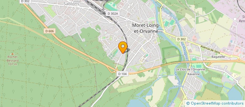 localisation de l'entreprise SCI DU 28 RUE DES TEMPLIERS  MORET-LOING-ET-ORVANNE