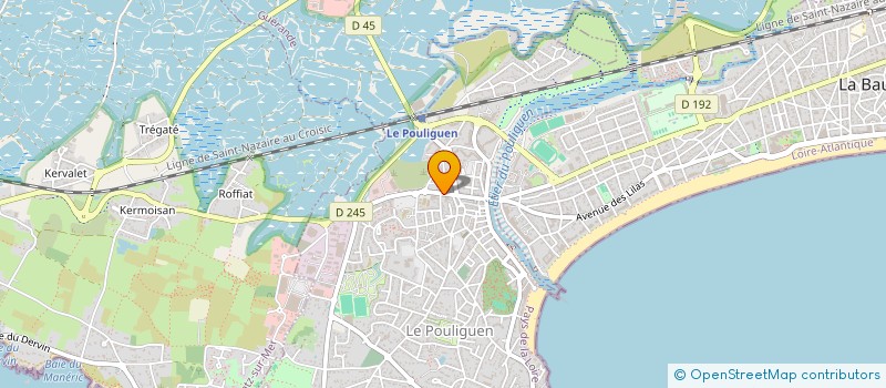 localisation de l'entreprise SCI DU 28 RUE DU CROISIC  LE POULIGUEN