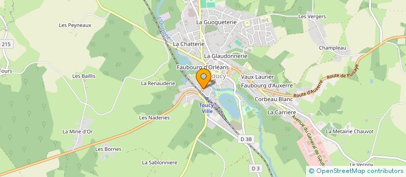 localisation de l'entreprise SCI DU 28 RUE DU PONT CAPUREAU  TOUCY