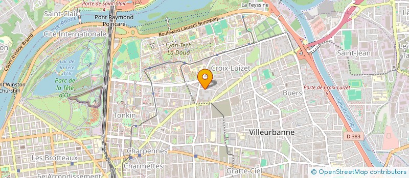 localisation de l'entreprise SCI DU 28 RUE LEON FABRE  VILLEURBANNE