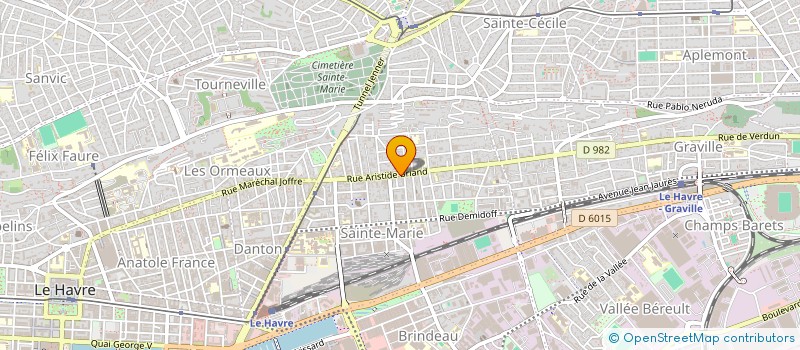 localisation de l'entreprise SCI DU 282 RUE ARISTIDE BRIAND à LE HAVRE