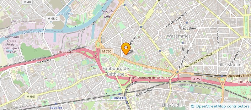 localisation de l'entreprise SCI DU 284 RUE CLEMENCEAU à LILLE