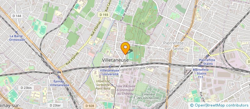localisation de l'entreprise SCI DU 28B RUE EDOUARD VAILLANT  VILLETANEUSE