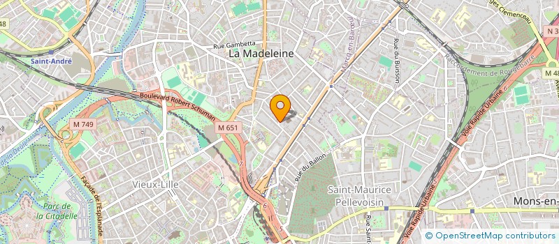localisation de l'entreprise SCI DU 29 31 RUE NEUVE  LA MADELEINE