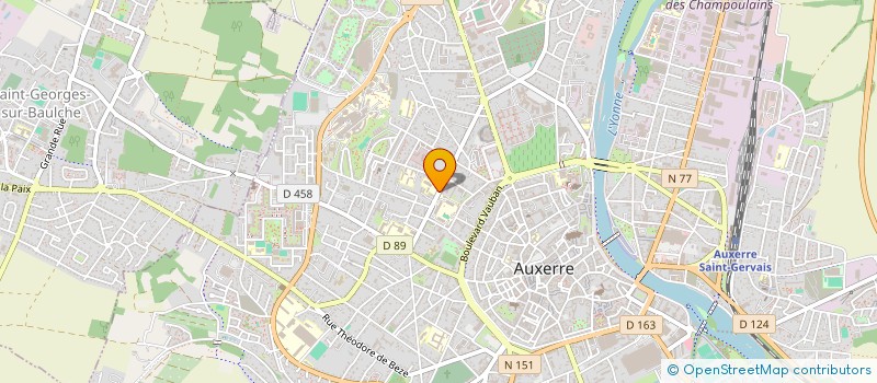 localisation de l'entreprise SCI DU 29 AV DENFERT ROCHEREAU à AUXERRE