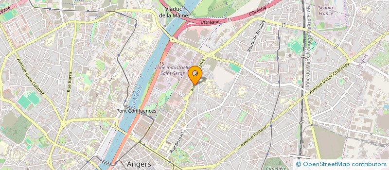 localisation de l'entreprise SCI DU 29 AV JOXE à ANGERS