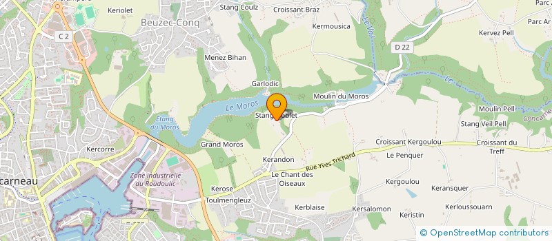 localisation de l'entreprise SCI DU 29 PLACE DUGUESCLIN  CONCARNEAU