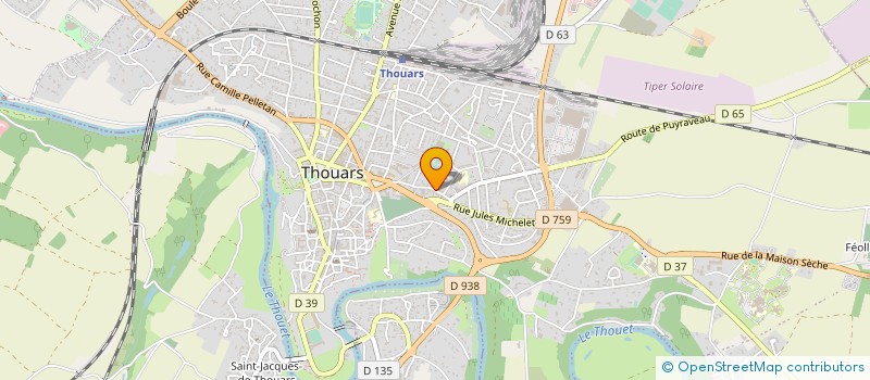 localisation de l'entreprise SCI DU 29 R JULES MICHELET à THOUARS