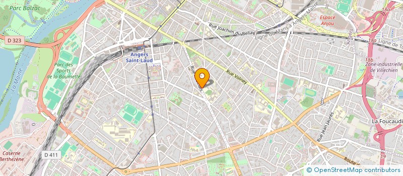 localisation de l'entreprise SCI DU 29 R RABELAIS à ANGERS