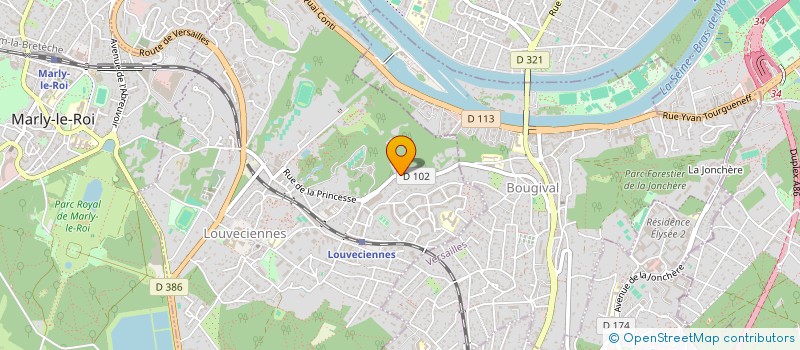 localisation de l'entreprise SCI DU 29 RUE DE LA PRINCESSE  LOUVECIENNES