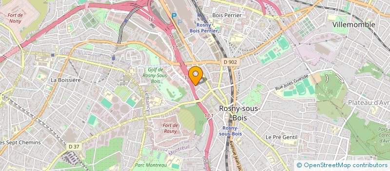 localisation de l'entreprise SCI DU 29 RUE DE NANTEUIL à ROSNY-SOUS-BOIS