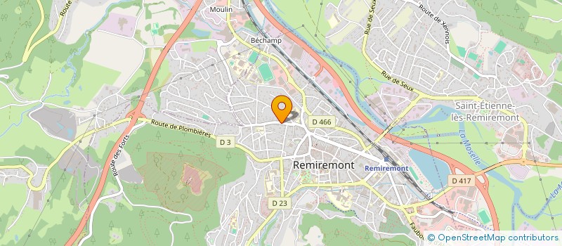 localisation de l'entreprise SCI DU 29 RUE DU CANTON  REMIREMONT