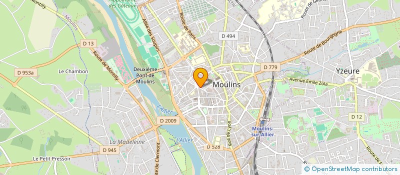 localisation de l'entreprise SCI DU 29 RUE DU VERT GALANT à MOULINS