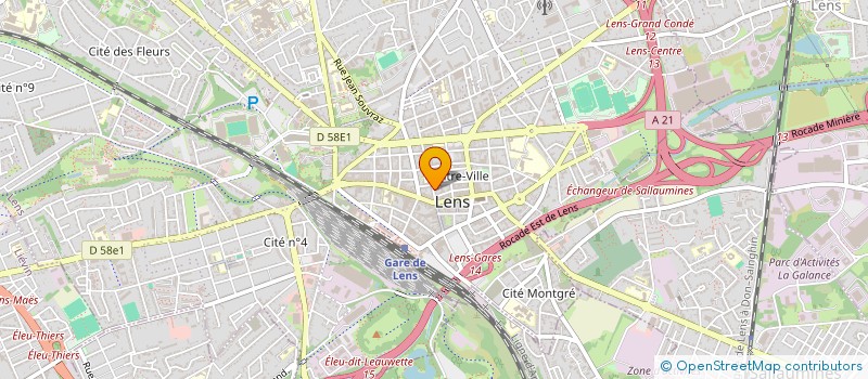 localisation de l'entreprise SCI DU 29  RUE GEORGES BERNARD  LENS