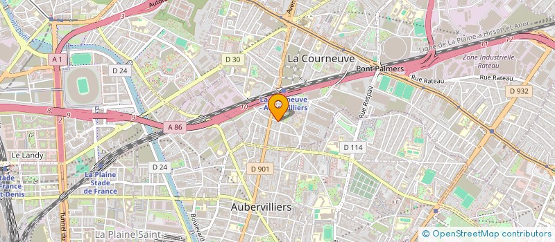 localisation de l'entreprise SCI DU 29 RUE JOLLOIS à LA COURNEUVE