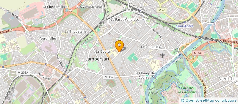 localisation de l'entreprise SCI DU 293 AV DE DUNKERQUE LES PEUPLIERS à LAMBERSART