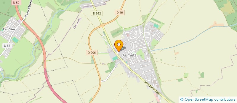 localisation de l'entreprise SCI DU 2BIS RUE DE L'ANCIENNE MAIRIE  AUMETZ