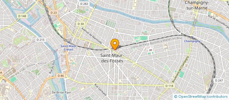 localisation de l'entreprise SCI DU 3 - 5 PLACE DE LA LOUVIERE à SAINT-MAUR-DES-FOSSES