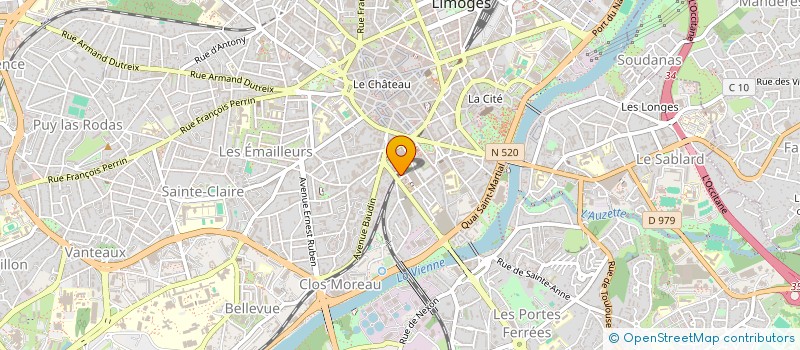 localisation de l'entreprise SCI DU 3 ALLEE SAINT ALEXIS à LIMOGES