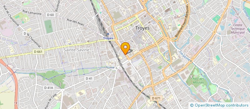 localisation de l'entreprise SCI DU 3 AVENUE GALLIENI  TROYES