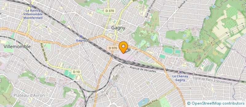 localisation de l'entreprise SCI DU 3 CHEMIN LATERAL  GAGNY