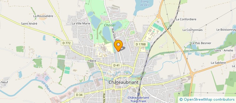 localisation de l'entreprise SCI DU 3 GUY MOCQUET  CHATEAUBRIANT