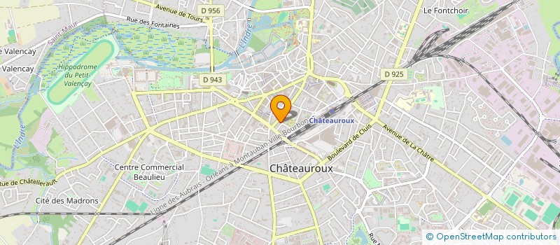 localisation de l'entreprise SCI DU 3 HENRI DEVAUX à CHATEAUROUX
