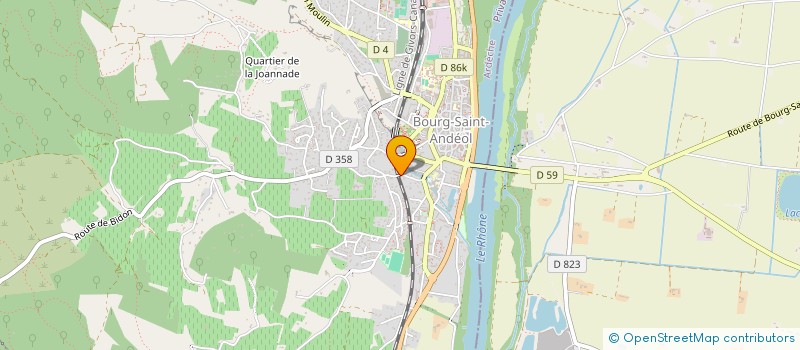 localisation de l'entreprise SCI DU 3 MARS  BOURG-SAINT-ANDEOL