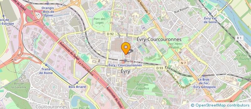 localisation de l'entreprise SCI DU 3 PL MENDES FRANCE  EVRY-COURCOURONNES