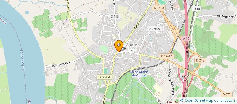 localisation de l'entreprise SCI DU 3 PLACE RAOUL LARCHE  SAINT-ANDRE-DE-CUBZAC