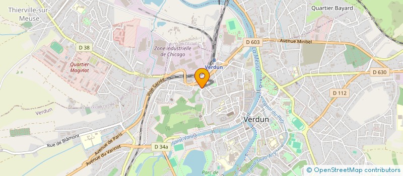 localisation de l'entreprise SCI DU 3 ROND POINT DES ETATS UNIS à VERDUN