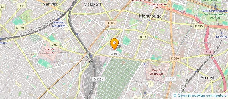 localisation de l'entreprise SCI DU 3 RU ROGER SALENGRO  MONTROUGE