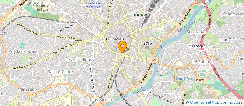 localisation de l'entreprise SCI DU 3 RUE BANC LEGER à LIMOGES