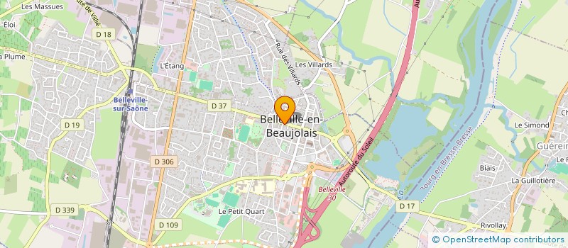 localisation de l'entreprise SCI DU 3 RUE BURDIAT  BELLEVILLE-EN-BEAUJOLAIS